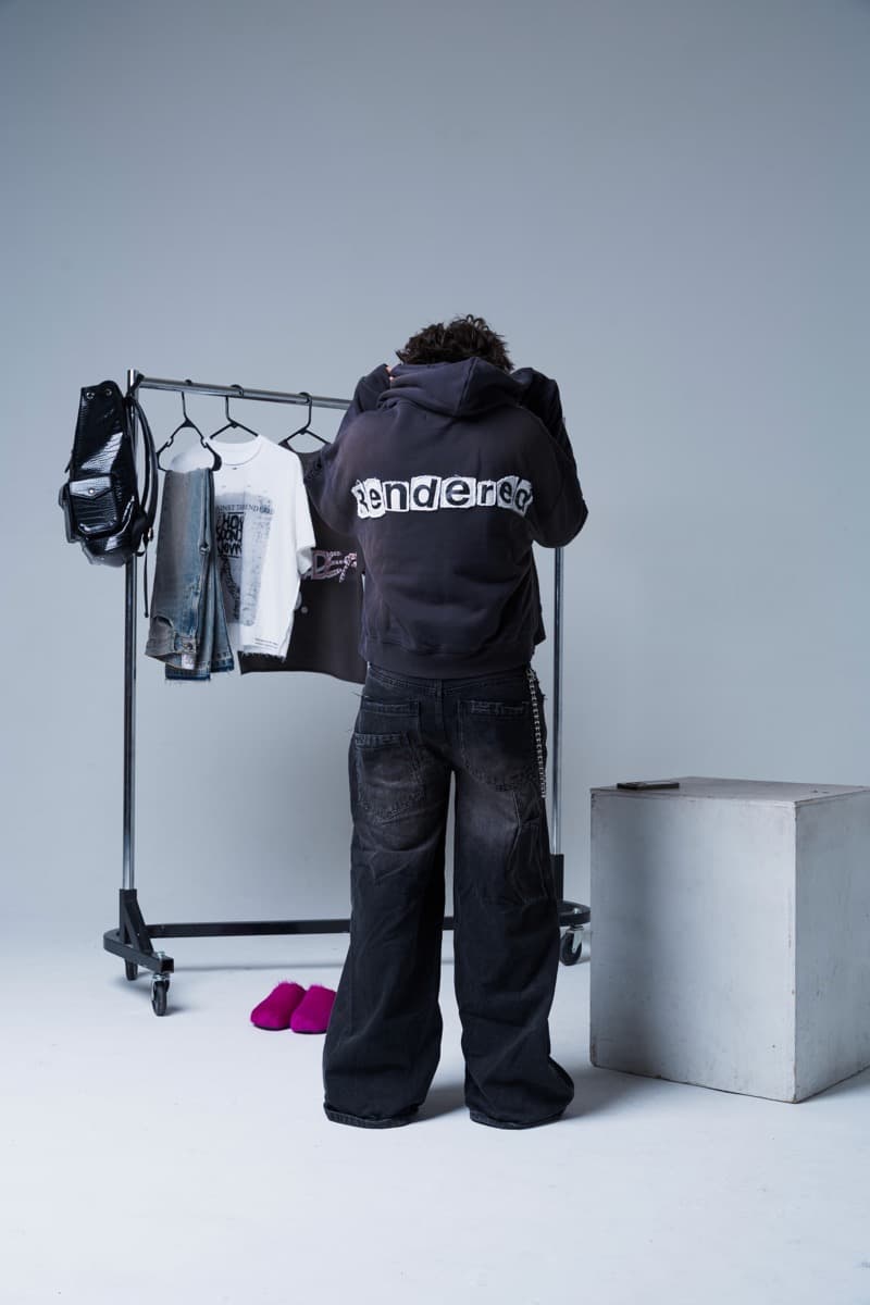 Rendered Brand lookbook — two models