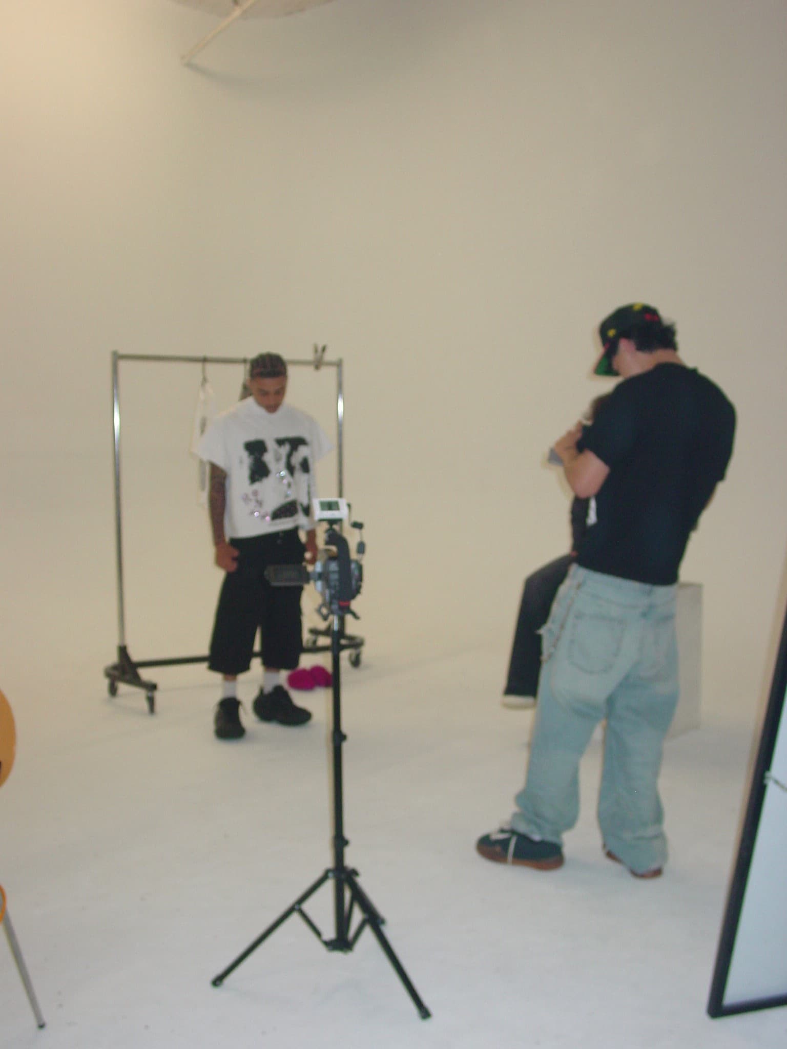 Behind the scenes — studio setup